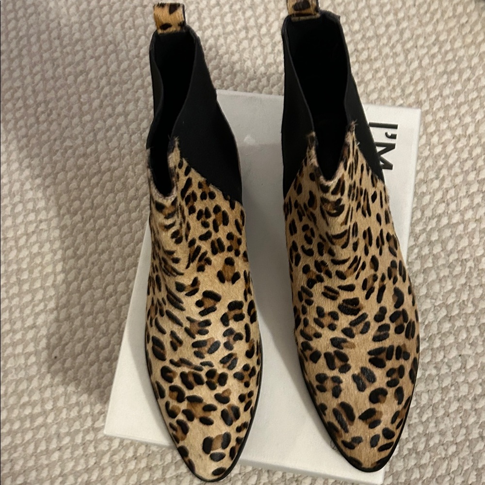 Long Tall Sally Leopard Suede Western Boots
